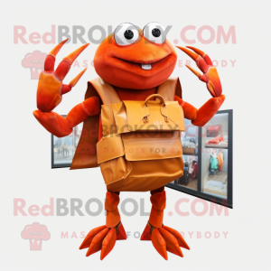 Rust Crab maskot kostym...