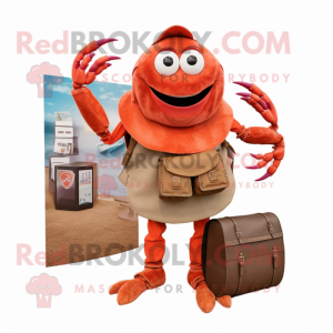 Rust Crab mascotte kostuum...