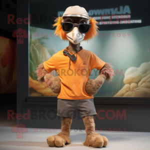 Rostiger Emu Maskottchen...