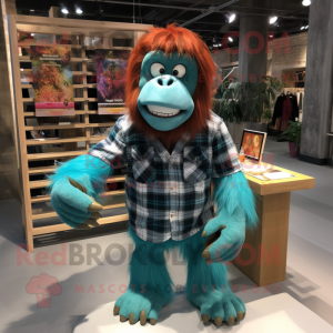 Turquoise orang-oetan...