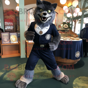 Navy Werewolf maskot...