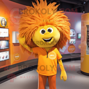 Goud Oranje mascotte...