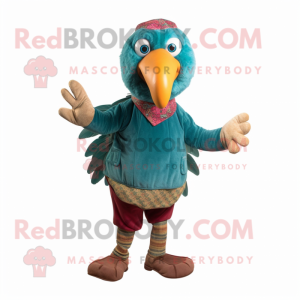 Teal Turkije mascotte...