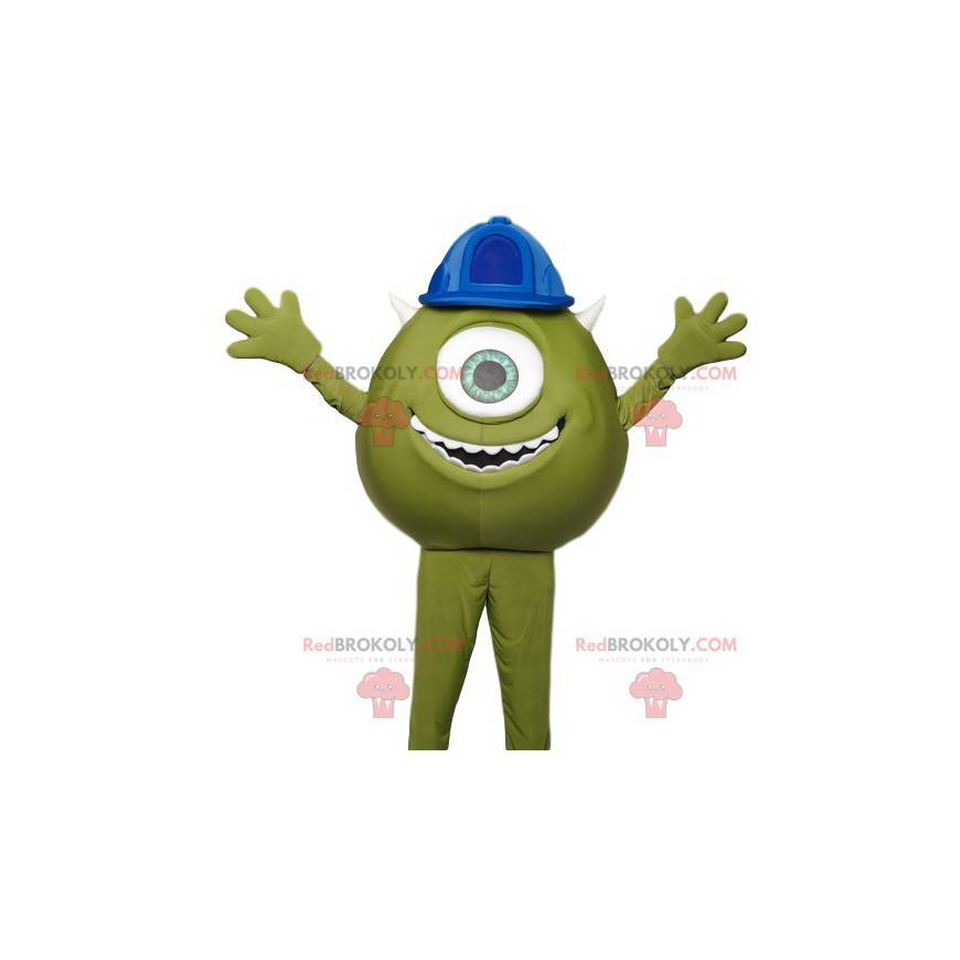 Mascot Bob, the green mini-cyclops from Monstres & Cie -