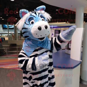 Błękitna Zebra w kostiumie...