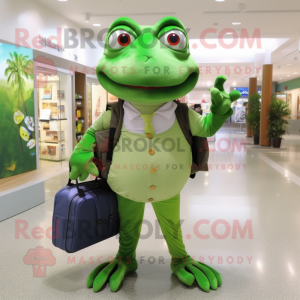 Forest Green Frog maskot...