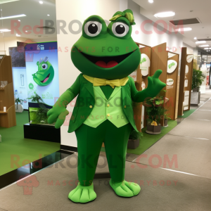 Forest Green Frog mascotte...