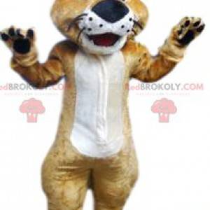 Cougar mascot with his supporter jersey. - Redbrokoly.com