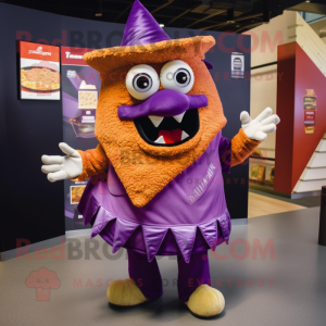 Lila Nachos Maskottchen...