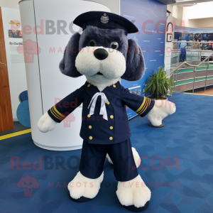 Navy Dog mascotte kostuum...
