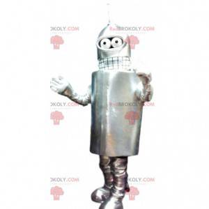 Robô alienígena cinza mascote. Fantasia de robô - Redbrokoly.com