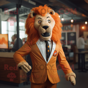 Rust Lion mascotte kostuum...