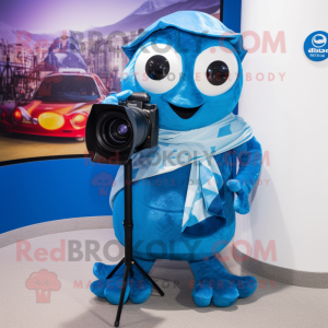 Blue Camera mascotte...