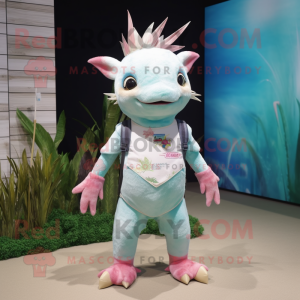  Axolotls maskot kostyme...
