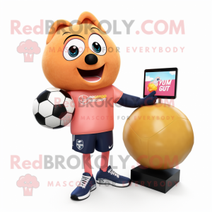 Peach Soccer Goal mascotte...