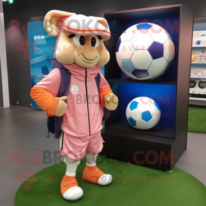 Peach Soccer Goal maskot...