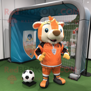 Peach Soccer Goal mascotte...