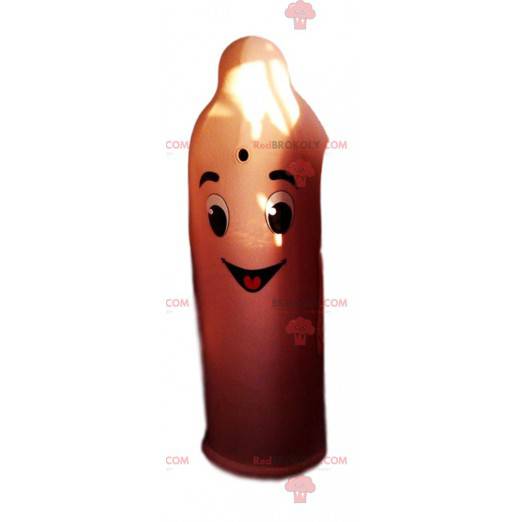 Very smiling condom mascot. Condom costume - Redbrokoly.com