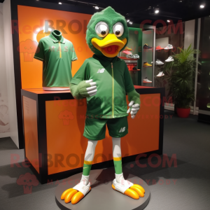 Skoggrønn mandarinmaskot...