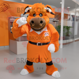 Orange Buffalo maskot...