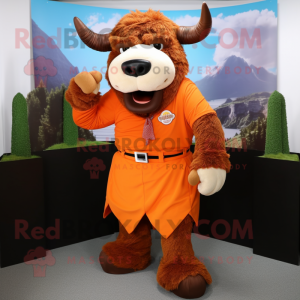 Orange Buffalo mascotte...