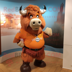 Peach Bison mascotte...