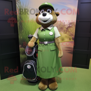 Olive Golf Bag maskot...