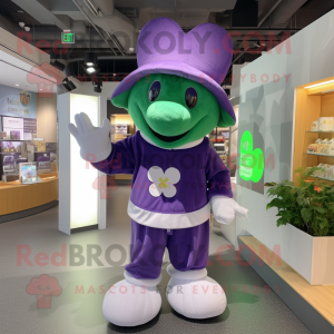 Purple Four Leaf Clover...