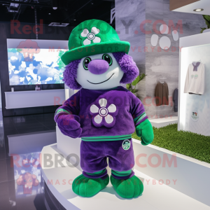 Purple Four Leaf Clover...