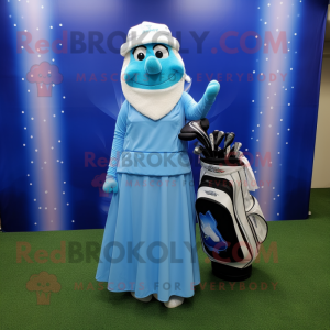 Sky Blue Golf Bag mascotte...
