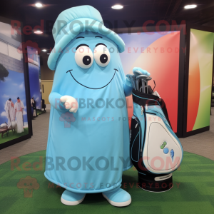 Sky Blue Golf Bag mascotte...