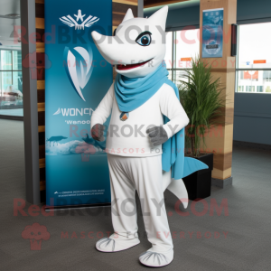 White Swordfish mascotte...