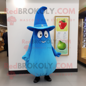 Blue Pear mascotte kostuum...