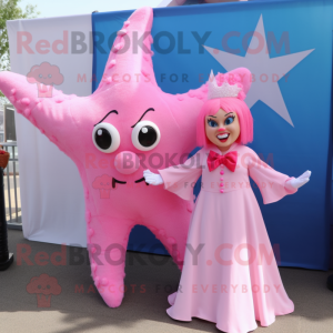 Pink Starfish mascotte...