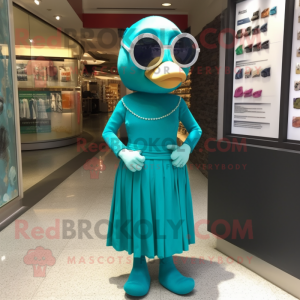 Teal Pendant maskotdräkt...