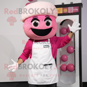 Pink Falafel maskot kostume...