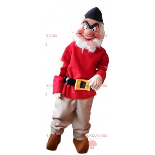 Snövit och de sju dvärgarna Grumpy Dwarf Mascot - Redbrokoly.com