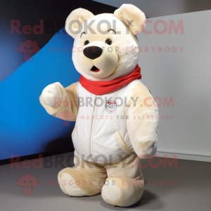 Cream Bear maskot kostume...