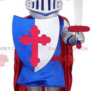 Knight maskot med sin sköld. Riddarkostym - Redbrokoly.com