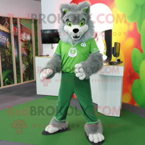 Green Wolf mascotte kostuum...