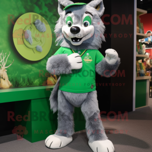 Green Wolf mascotte kostuum...