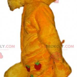 Yellow pony mascot with his crazy mane - Redbrokoly.com