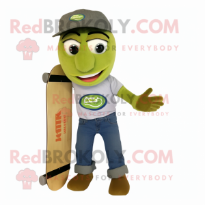 Olive Skateboard maskot...