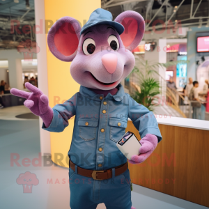 Roze Ratatouille mascotte...