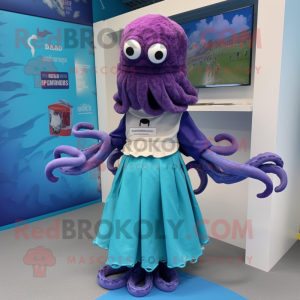  Kraken mascotte kostuum...