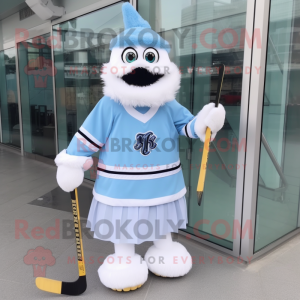 Sky Blue Ice Hockey Stick...