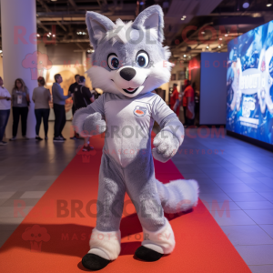 Silver Fox mascotte kostuum...