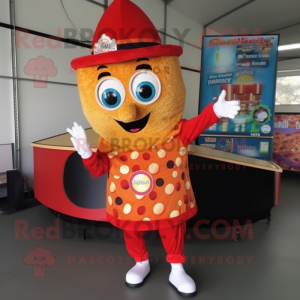 nan Pizza Slice mascot costume character dressed with a Jumpsuit and Shoe clips