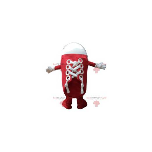 Mascotte rode en witte schoenen. Schoenpak - Redbrokoly.com