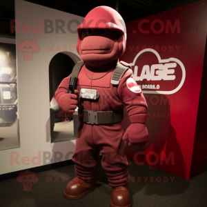 Maroon Gi Joe mascotte...